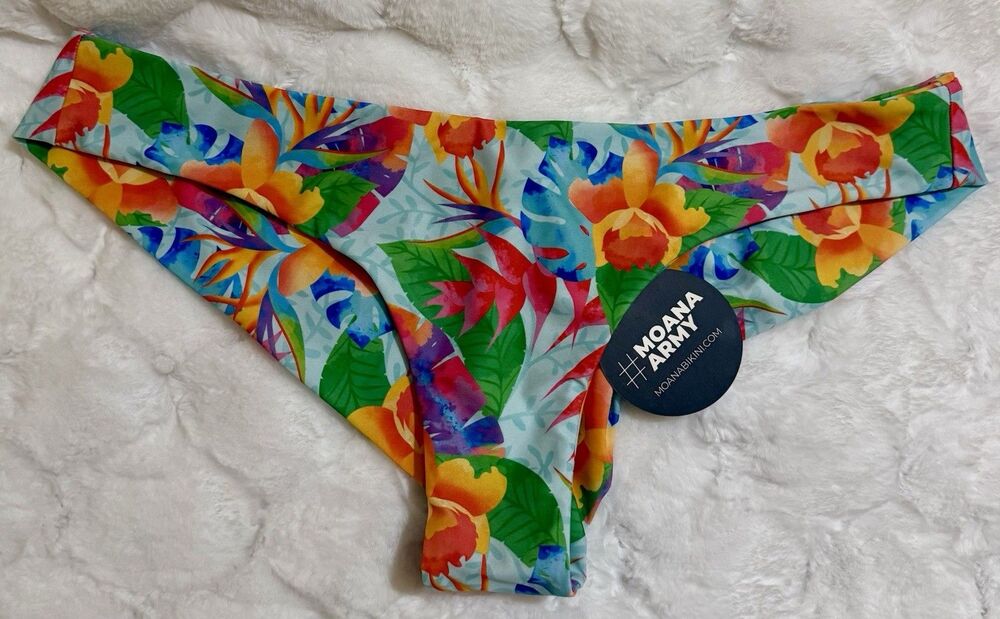 NWT Moana Size 2X Bikini Flower Print Bikini Bottoms
